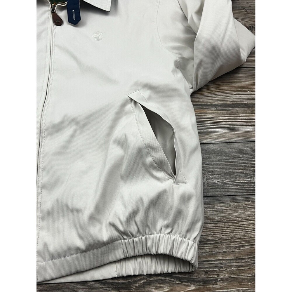 Timberland Weathergear‎ Mens Jacket Beige XL Full Zip Collared Preppy Dadcore - Picture 6 of 16